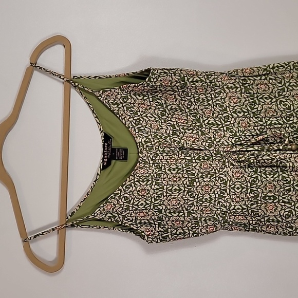 Vintage Robbie Bee Tiered Floral Maxi Dress Size 8 Green Boho Forest Fairy Flowy - Picture 2 of 13